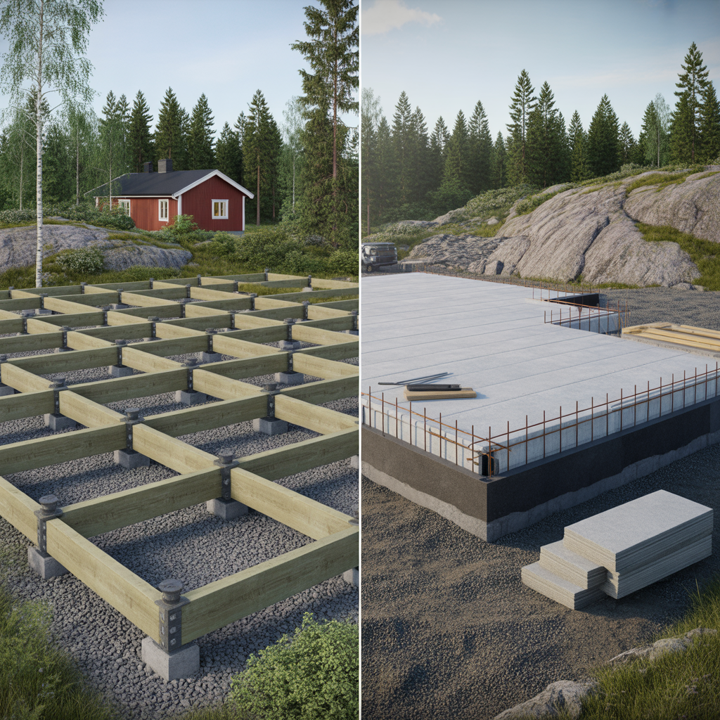 plintgrund eller platta pa mark kostnad och byggtid